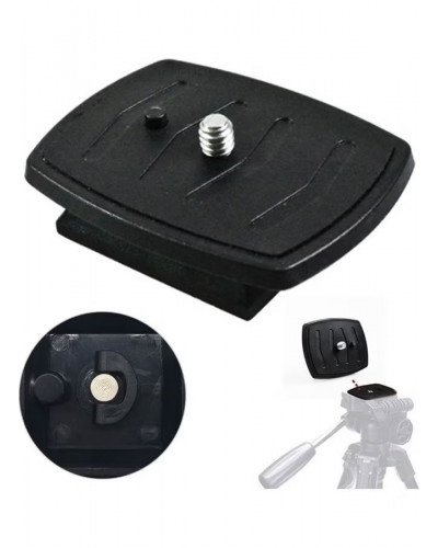 Quick Release Plate Tripod Head Made of ABS Plastic for All Cameras with 1/4 Inch Tripod Thread Quick Release Plate Tripod Head Made of ABS Plastic for All Cameras with 1/4 Inch Tripod Thread
