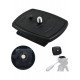 Quick Release Plate Tripod Head Made of ABS Plastic for All Cameras with 1/4 Inch Tripod Thread Quick Release Plate Tripod Head Made of ABS Plastic for All Cameras with 1/4 Inch Tripod Thread