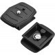 Quick Release Plate Tripod Head Made of ABS Plastic for All Cameras with 1/4 Inch Tripod Thread Quick Release Plate Tripod Head Made of ABS Plastic for All Cameras with 1/4 Inch Tripod Thread