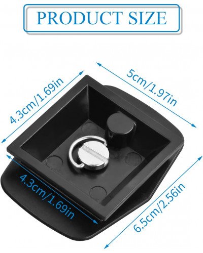 Quick Release Plate Tripod Head Made of ABS Plastic for All Cameras with 1/4 Inch Tripod Thread Quick Release Plate Tripod Head Made of ABS Plastic for All Cameras with 1/4 Inch Tripod Thread