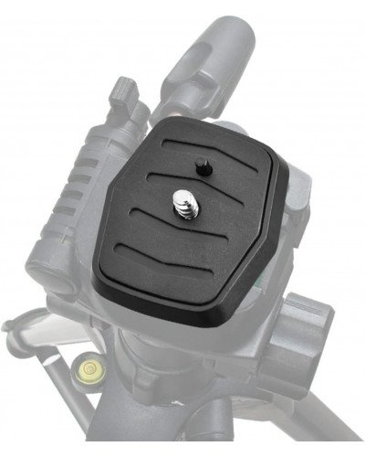 Quick Release Plate Tripod Head Made of ABS Plastic for All Cameras with 1/4 Inch Tripod Thread Quick Release Plate Tripod Head Made of ABS Plastic for All Cameras with 1/4 Inch Tripod Thread