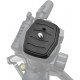 Quick Release Plate Tripod Head Made of ABS Plastic for All Cameras with 1/4 Inch Tripod Thread Quick Release Plate Tripod Head Made of ABS Plastic for All Cameras with 1/4 Inch Tripod Thread