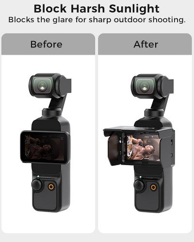 Screen Sun Hood Cover Foldable Gimbal Screen Protective for DJI Osmo Pocket 3/4