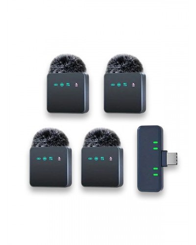 4in1 Wireless Lavalier Microphone System (Type-C)