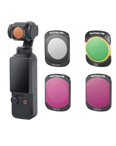 4in1 Camera Lens Magnetic Metal Filter UV CPL ND32 ND64 for DJI Osmo Pocket 3/4