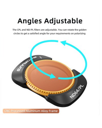 4in1 Camera Lens Magnetic Metal Filter UV CPL ND32 ND64 for DJI Osmo Pocket 3/4