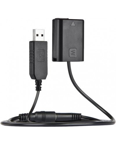 USB NP-FW50 Dummy Battery Pack Coupler Adapter Cable