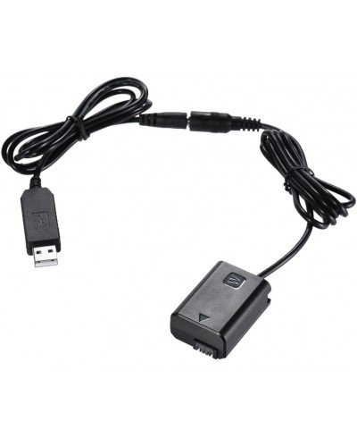USB NP-FW50 Dummy Battery Pack Coupler Adapter Cable