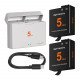 Enduro Charging Case With 2 Batteries for DJI Osmo 360/Action 5Pro/4/3