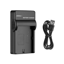 TRAVEL USB BATTERY CHARGER FOR THE OLYMPUS LI-40B | LI-42B CNP80 - FNP45 - K7006 - EN-EL10