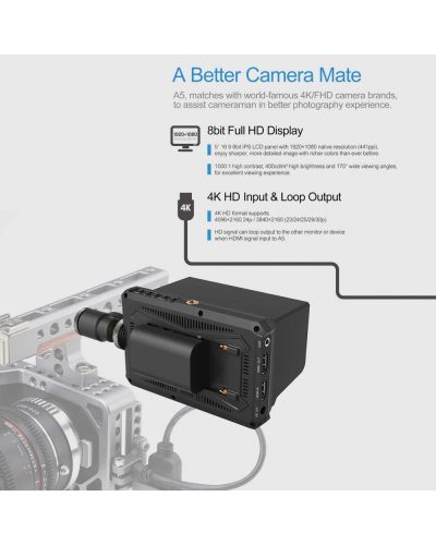 Lilliput A5 5" Full HD Monitor with 4K Support