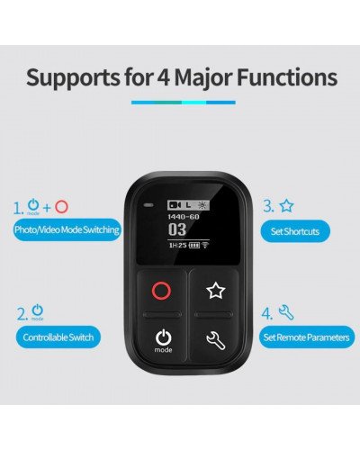 Telesin GP-RMT-T02 Waterproof Wifi Remote For GoPro Hero 8 7 6 5 3 3+ 4 Session