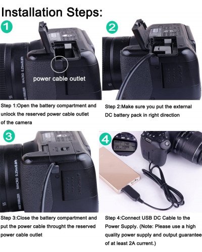 LP-E8 Power Supply Kit for canon 550D 600D 650D 700D