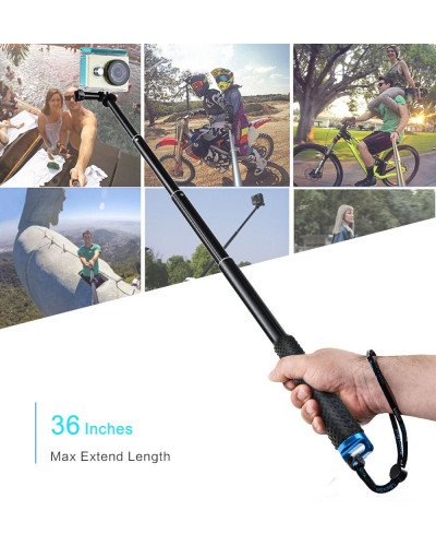 Waterproof GoPro 13/12/11/10/9 Flexible Telescoping Monopod