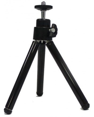 Metal Mini Tripod for Selfie LED Flash Light Multi-position Bracket