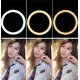 Metal Mini Tripod for Selfie LED Flash Light Multi-position Bracket