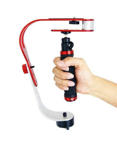 DEBO Handheld Video Stabilizer for DSLR Camera Camcorder, UF-007(Red)