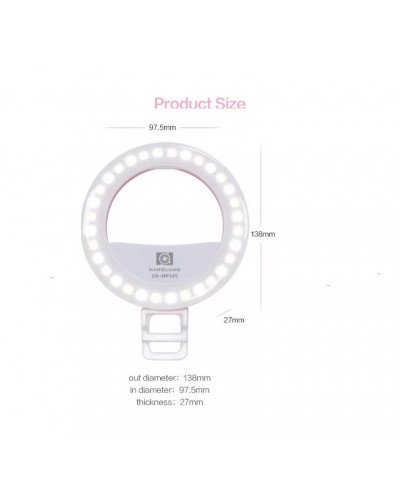 NanGuang smart phone ring light CN-MP32C selfie ring light