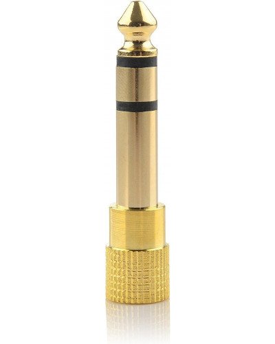 Jack 1/4 inch to 3.5mm Headphone Adapter 6.35mm Male Plug to 1/8 inch Female Stereo 2pc