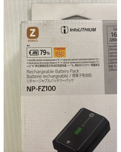 Sony NP-FZ100 Rechargeable Lithium-Ion Battery (2280mAh) Sony NP-FZ100 Rechargeable Lithium-Ion Battery (2280mAh)