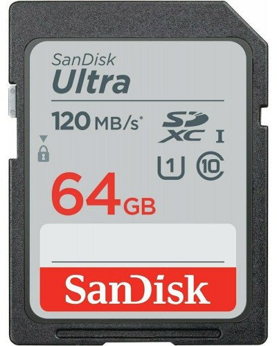  SanDisk Ultra UHS-I 120MBs Class 10 SDXC Memory Card - 64GB