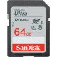  SanDisk Ultra UHS-I 120MBs Class 10 SDXC Memory Card - 64GB