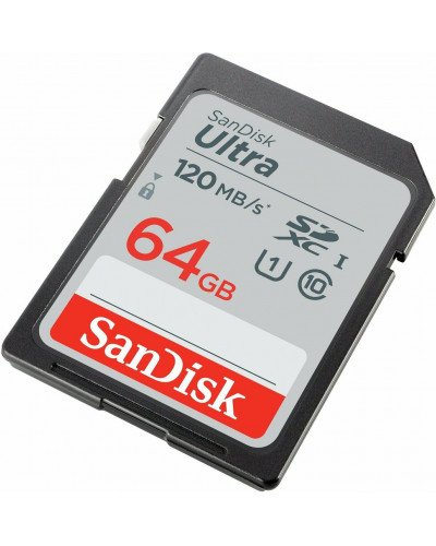  SanDisk Ultra UHS-I 120MBs Class 10 SDXC Memory Card - 64GB