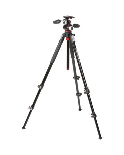Manfrotto MK190XPRO3-3W Aluminum Tripod with 3-Way Pan/Tilt Head