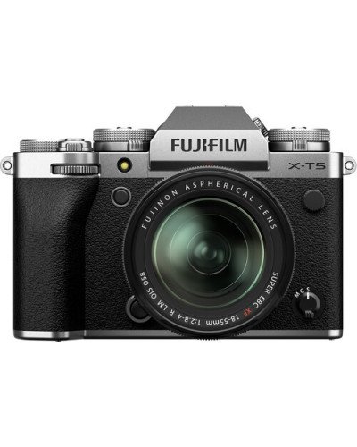 FUJIFILM X-T5 Mirrorless Camera with 18-55mm Lens (Silver)