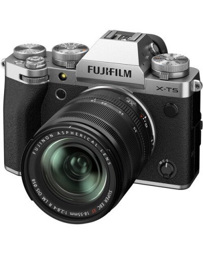 FUJIFILM X-T5 Mirrorless Camera with 18-55mm Lens (Silver)