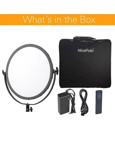 NiceFoto SL-360ARC Ultra Soft Bi-color Round LED Panel Light