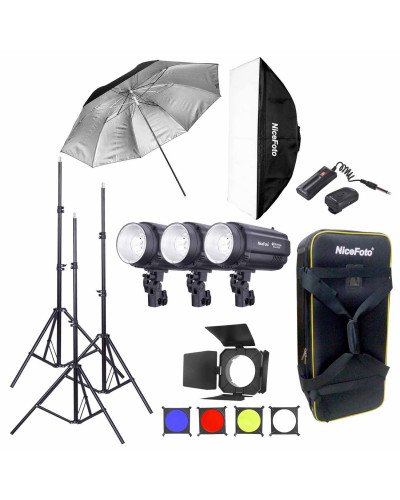 NiceFoto Mini Studio Flash Kit KT-TB502 (TB300-300W) NiceFoto Mini Studio Flash Kit KT-TB502 (TB300-300W)