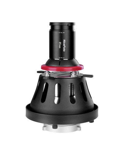 NiceFoto SN-29 Pro Professional Optical Snoot for LED Video Light With Bowens Mount NiceFoto SN-29 Pro Professional Optical Snoot for LED Video Light With Bowens Mount