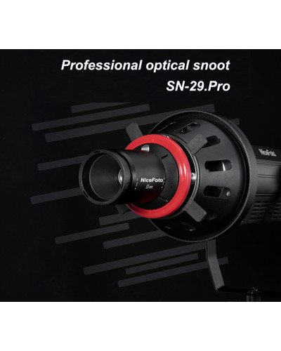 NiceFoto SN-29 Pro Professional Optical Snoot for LED Video Light With Bowens Mount