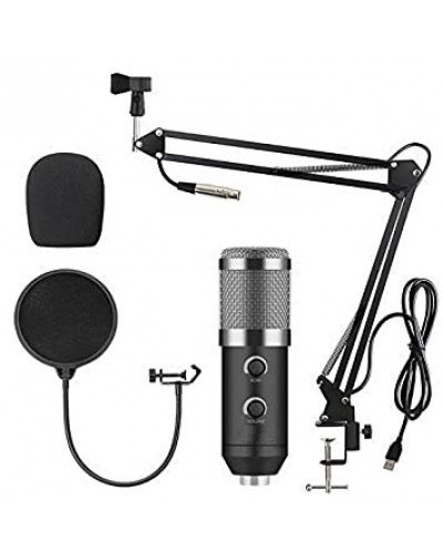 BM 900 USB Microphone Condenser Studio With Stand Tripod And Pop Filter Mic