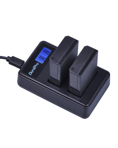 DuraPro 2pc LP-E10 LP Camera Li-ion Battery + LCD USB Charger For Canon 1100D 1200D Kiss X50 X70 Rebel T3 T5