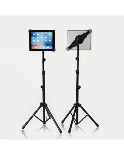 Tripod Floor Tablet Stand Height Adjustable 360 Rotating Tablets Holder for iPad Mini Air Pro