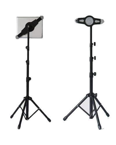 Tripod Floor Tablet Stand Height Adjustable 360 Rotating Tablets Holder for iPad Mini Air Pro