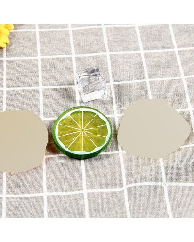 Green Mini Photography Props Simulation Lemon Slices for Studio Photo Desktop Shooting Decoration Accessories