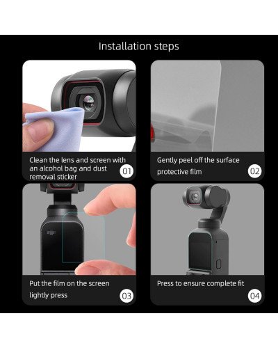 9H Tempered Glass Film For DJI Osmo Pocket 2 Gimbal Camera Lens Protective Glass Anti-scratch Screen Protector Accessories 9H Tempered Glass Film For DJI Osmo Pocket 2 Gimbal Camera Lens Protective Glass Anti-scratch Screen Protector Accessories