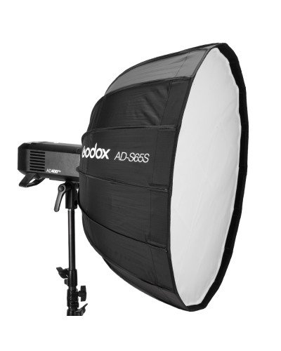 Godox AD-S65S 65cm White or Silver Deep Parabolic Softbox + Honeycomb Grid Godox Mount Softbox for AD400PRO