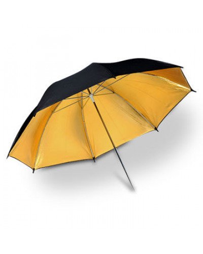 Photo Studio Umbrella UB-003, Black and Gold  (84cm)