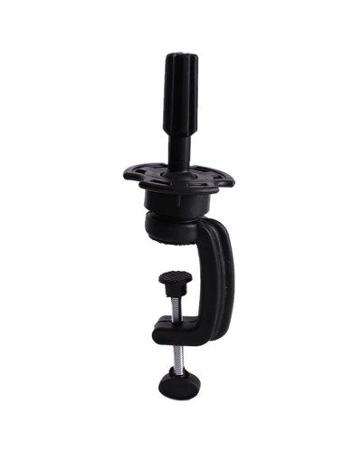 Rotatable Professional Cosmetology Mannequin Practice Training Head Holder Desk Clamp Clip Stand Black Durable Plastic Material