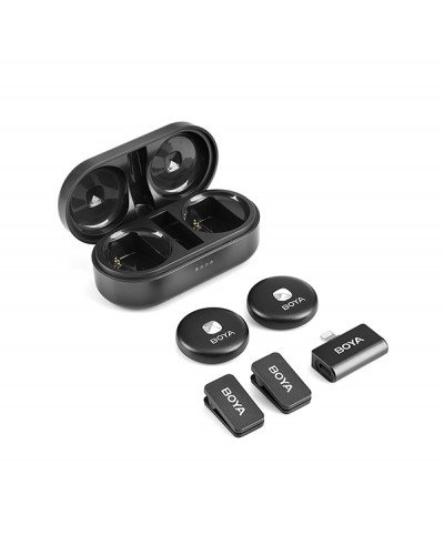 BOYA Omic-D Lighting Ultracompact 2.4GHz Wireless Microphone System (Black)