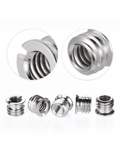 24in1 Camera Accessories Durable 1/4" Male to 1/4" Male Threaded Adapter 1/4 Inch