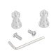 CAMVATE 1/4"-20 Male To M6 Female Thread Screw Adapter For Wall Mount Support Accessories (2 Pieces)