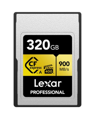 Lexar 320GB Professional CFexpress Type A Card GOLD Series