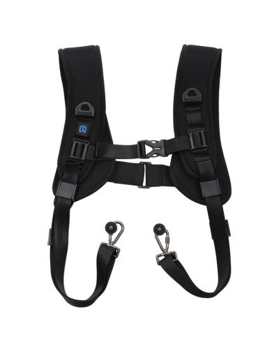 PULUZ Quick Release Double Shoulder Harness Soft Pad Decompression Foam Strap Belt for DSLR Digital Cameras