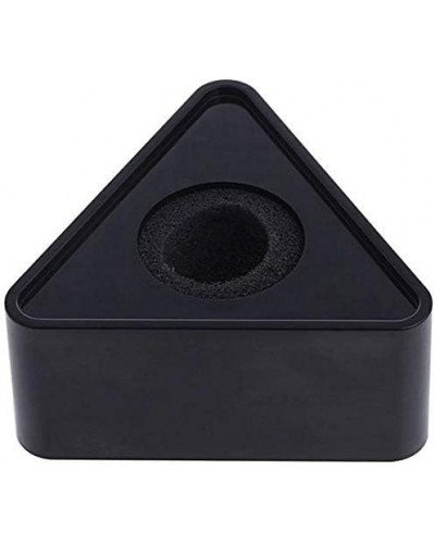 Plastic Microphone Interview Triangular Logo Flag Station Black