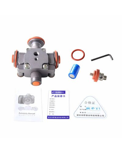 Camera Slider Mini Flexible Motorized Electric Dolly 3-Wheel Roller Car Rail Rolling Track Slider Use for DSLR Camera Camcorder